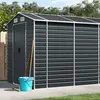 vidaXL Abri de jardin anthracite 191x810x198 cm acier galvanisé