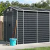vidaXL Abri de jardin anthracite 191x980x198 cm acier galvanisé