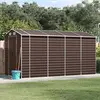 vidaXL Abri de jardin marron 191x385x198 cm acier galvanisé