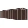 vidaXL Abri de jardin marron 191x895x198 cm acier galvanisé
