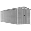 vidaXL Abri de jardin gris clair 191x555x198 cm acier galvanisé