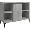 vidaXL Meuble d'évier gris béton 80x33x60 cm bois d'ingénierie