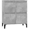 vidaXL Buffet Gris béton 60x35x70 cm Bois d'ingénierie