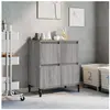 vidaXL Buffet Sonoma gris 60x35x70 cm Bois d'ingénierie