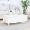 vidaXL Table basse Blanc 90x50x36,5 cm Bois d'ingénierie