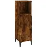 vidaXL Armoire de bain chêne fumé 30x30x100 cm bois d'ingénierie
