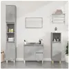 vidaXL Armoire de salle de bain gris béton 65x33x60 cm