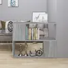 vidaXL Bibliothèque/Séparateur de pièce Sonoma gris 80x24x63 cm