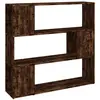 vidaXL Bibliothèque/Séparateur de pièce Chêne fumé 100x24x94 cm