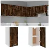 vidaXL Armoire suspendue Chêne fumé 29,5x31x60 cm Bois d'ingénierie