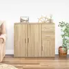 vidaXL Buffet Chêne sonoma 91x29,5x75 cm Bois d'ingénierie