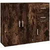 vidaXL Buffet Chêne fumé 91x29,5x75 cm Bois d'ingénierie