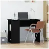 vidaXL Bureau Noir 100x55x75 cm Bois d'ingénierie 823025