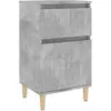 vidaXL Table de chevet gris béton 40x35x70 cm