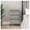vidaXL Table de chevet sonoma gris 40x35x70 cm bois d'ingénierie