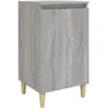 vidaXL Table de chevet sonoma gris 40x35x70 cm bois d'ingénierie