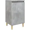 vidaXL Table de chevet gris béton 40x35x70 cm bois d'ingénierie