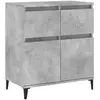 vidaXL Buffet Gris béton 60x35x70 cm Bois d'ingénierie