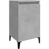vidaXL Table de chevet gris béton 40x35x70 cm bois d'ingénierie