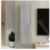 vidaXL Meuble TV mural Sonoma gris 30,5x30x110 cm