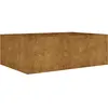 vidaXL Lit surélevé de jardin 120x80x40 cm acier corten
