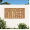 vidaXL Décoration murale jardin 105x55 cm acier corten design de fleur