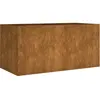 vidaXL Jardinière 80x40x40 cm acier corten