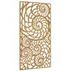 vidaXL Décoration murale de jardin 105x55 cm acier corten design coque