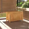 vidaXL Boîte de rangement de jardin 90x52x55 cm Bambou