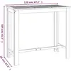 vidaXL Ensemble de bar de jardin 7 pcs bois d'acacia solide
