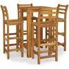vidaXL Ensemble de bar de jardin 5 pcs bois d'acacia solide