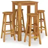 vidaXL Ensemble de bar de jardin 5 pcs bois d'acacia solide