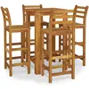vidaXL Ensemble de bar de jardin 5 pcs bois d'acacia solide