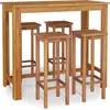 vidaXL Ensemble de bar de jardin 5 pcs bois d'acacia solide