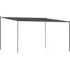 vidaXL Belvédère anthracite 4x4 m 180 g/m² tissu et acier