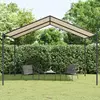 vidaXL - Tuinpaviljoen - 4x4 - m - staal - en - stof - beige