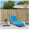 vidaXL Serviettes de plage 2 pcs turquoise 75x200 cm tissu 400 GSM