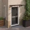 vidaXL Auvent de porte Noir 122x90 cm Polycarbonate