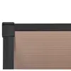 vidaXL Auvent de porte Noir 297,5x90 cm Polycarbonate