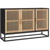 vidaXL Buffet noir 105x30x65 cm bois d'ingénierie