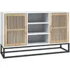 vidaXL Buffet blanc 105x30x65 cm bois d'ingénierie