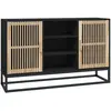 vidaXL Buffet noir 105x30x65 cm bois d'ingénierie