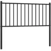 vidaXL Tête de lit métal noir 100 cm