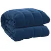 vidaXL Couverture lestée Bleu 220x240 cm 15 kg Tissu