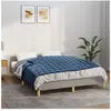 vidaXL Couverture lestée Bleu 122x183 cm 5 kg Tissu