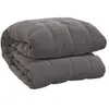 vidaXL Couverture lestée Gris 135x200 cm 10 kg Tissu
