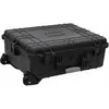 vidaXL Valise de vol à roulettes Noir 63x50x23 cm PP