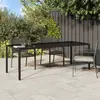 vidaXL Table de jardin Marron 250x100x75 cm Poly Rattan
