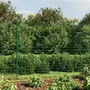 vidaXL Clôture en treillis métallique avec bride vert 2,2x10 m