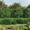 vidaXL Clôture en treillis métallique et piquet d'ancrage vert 1,6x25m